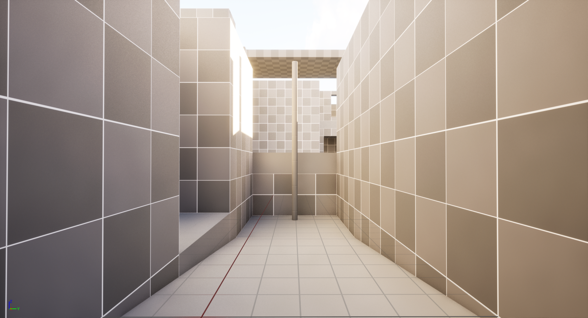 First version of the attacker alley leading into B site.